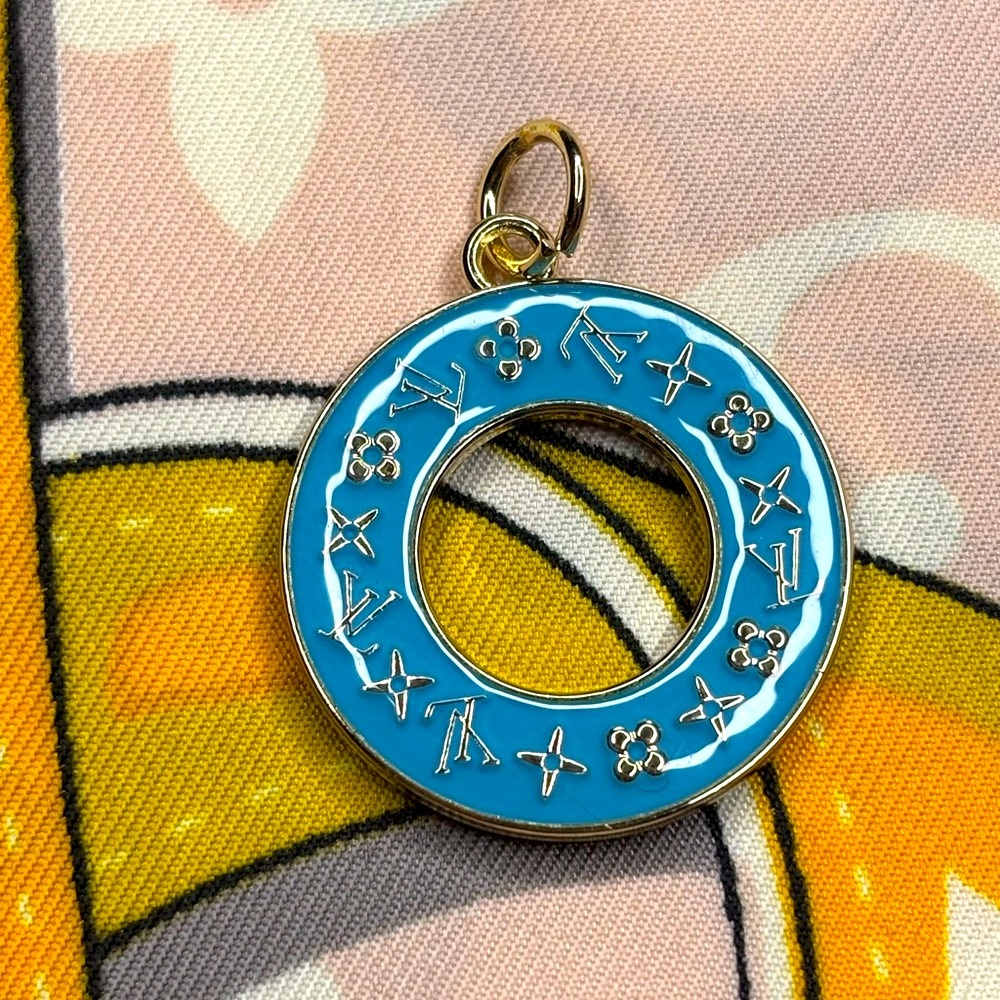 Louis Vuitton Turquoise and Gold Halo Charm
